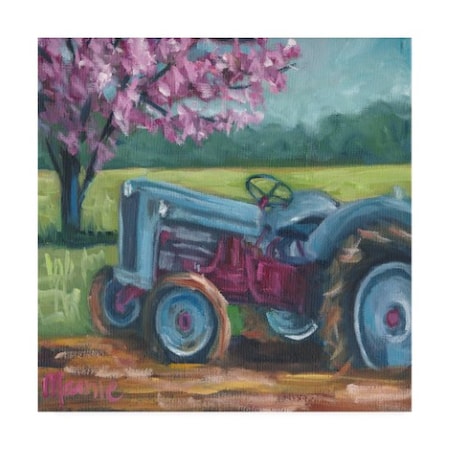 Marnie Bourque 'Tractor Spring' Canvas Art,35x35